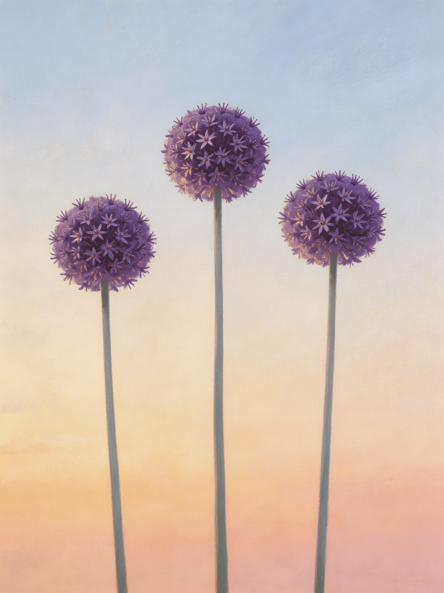 Tall Allium Spheres - Escape by Numbers
