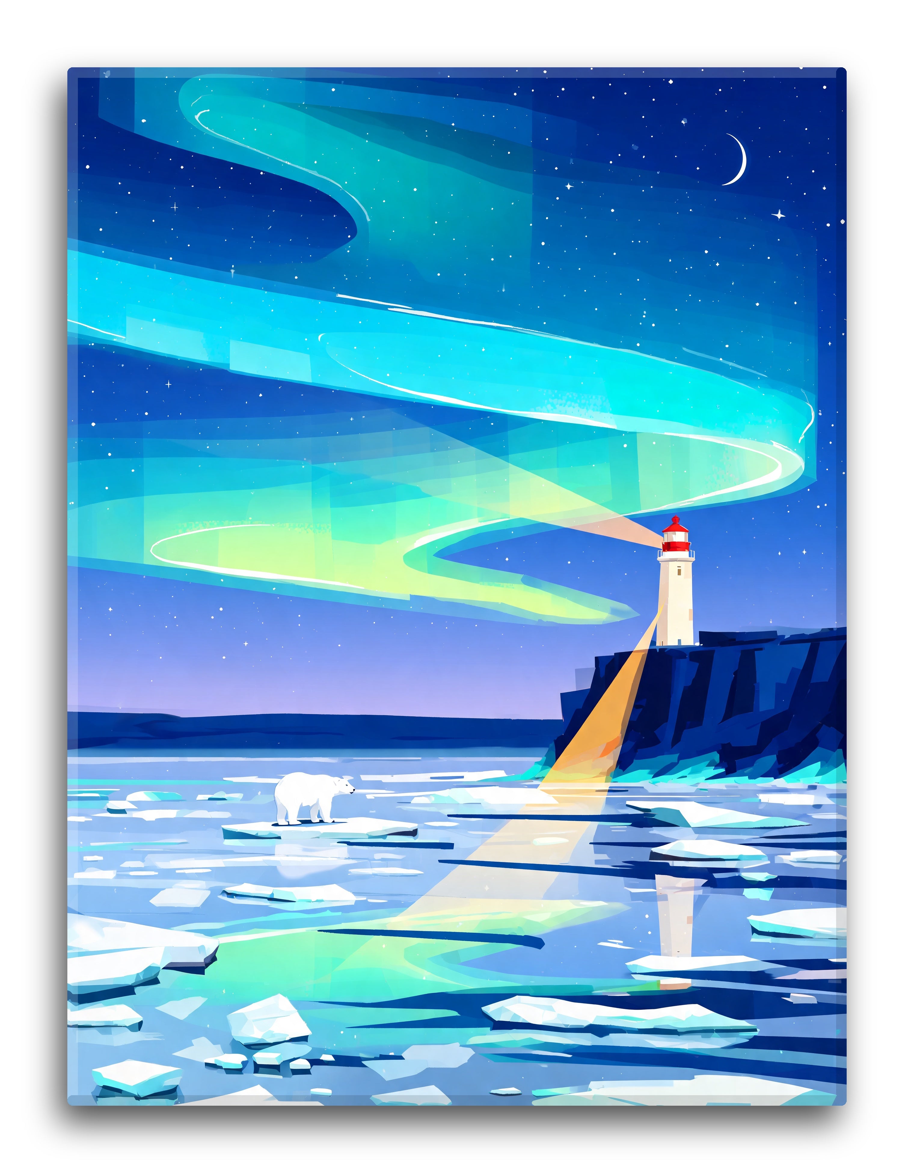 Teal Aurora Coast