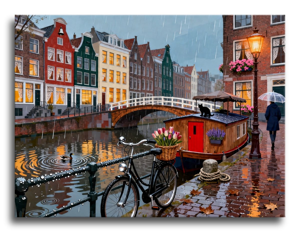 Tulip Canal Evening - Escape by Numbers