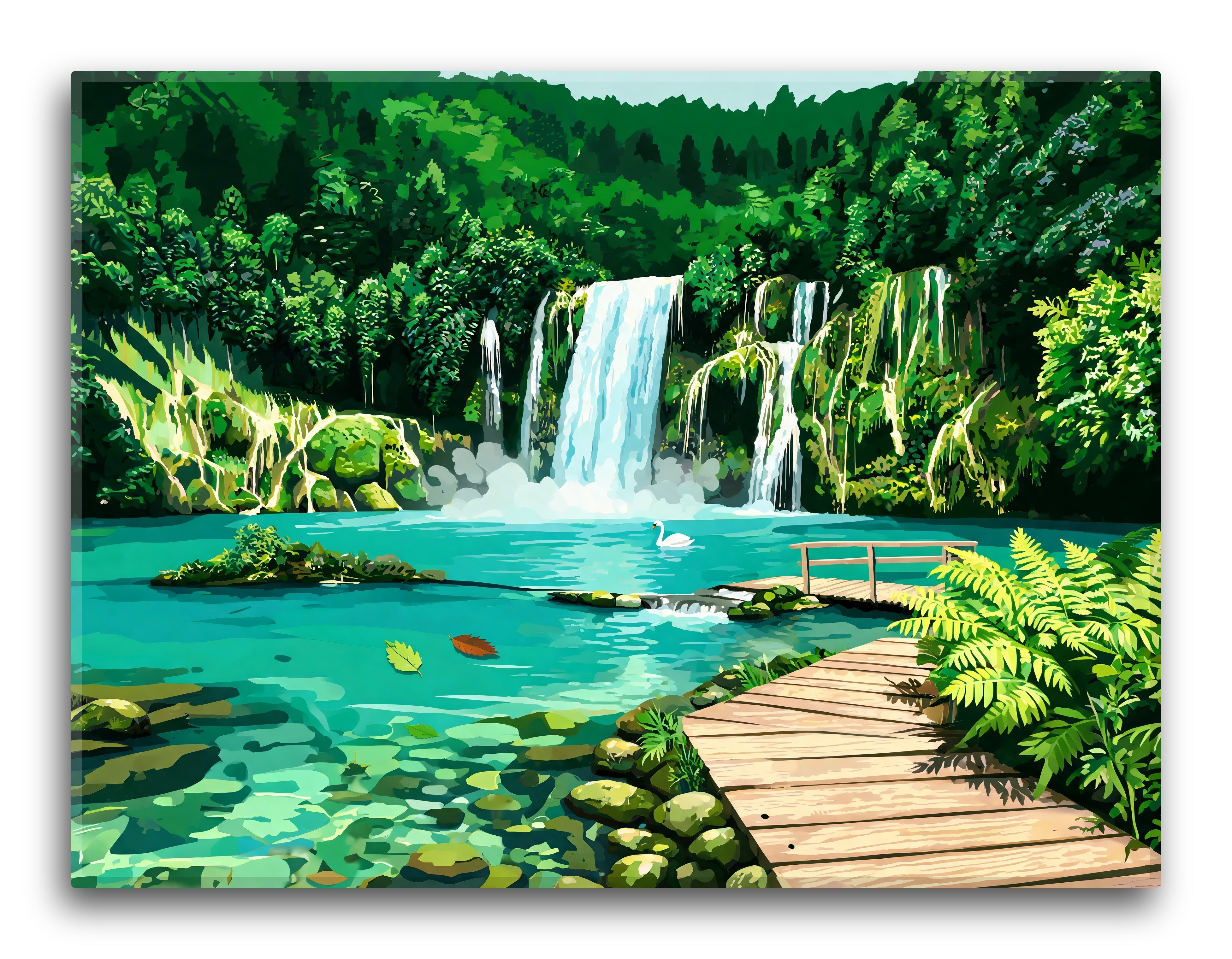 Turquoise Tiered Falls