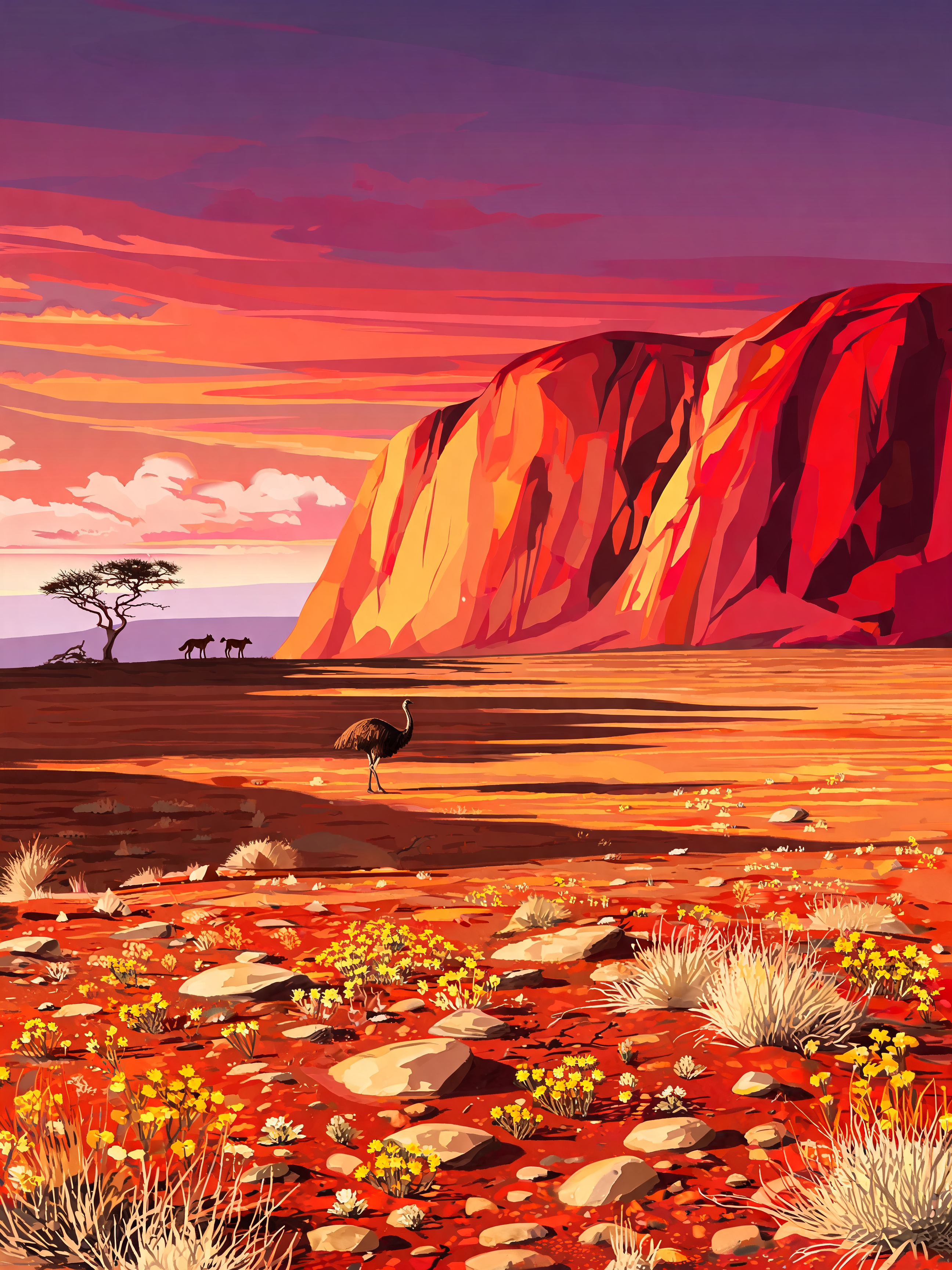 Uluru Glow Dusk