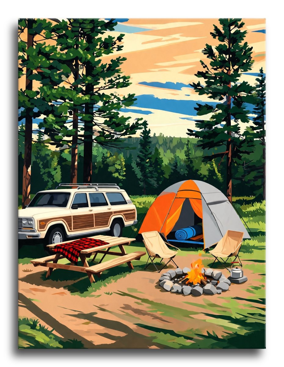 Wagon Campsite Glow - Escape by Numbers