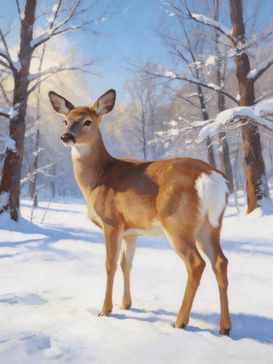 White Tailed Deer - Escape by Numbers