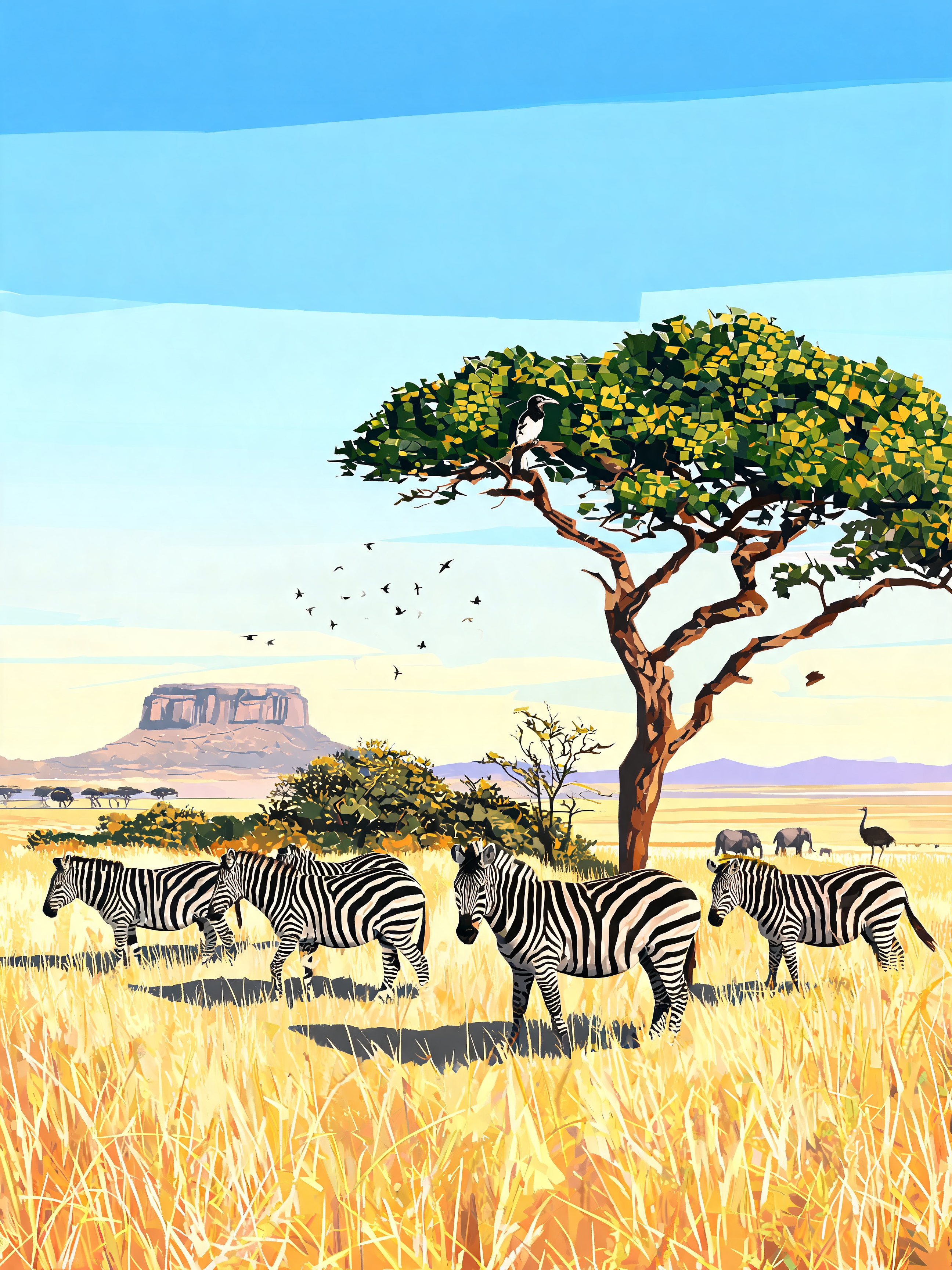 Zebra Acacia Morning